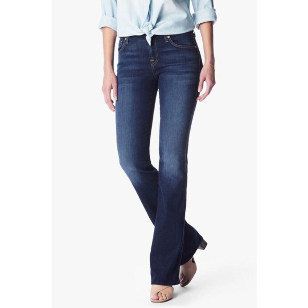 Seven7 Premium Bootcut Jeans Classic Stretch Mid Rise Denim Pants Womens 10